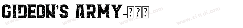 Gideon’s Army字体转换